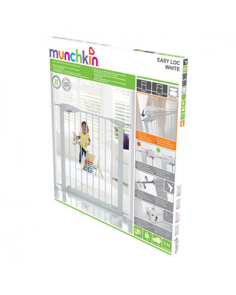 Detská zábrana Easy Loc Biela Munchkin