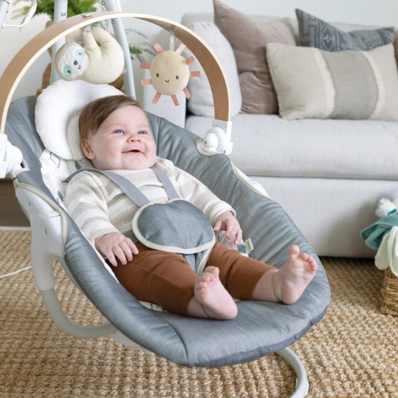 Hojdačka pohupujúca hudobný Parker™ 0 m+, do 9 kg Ingenuity