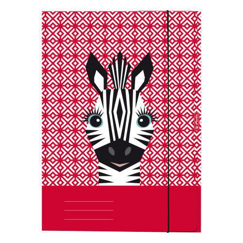 Dosky s gumou A4, Zebra, Cute animals Herlitz