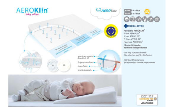 Vankúš Aeroklin 40 x 36 BabyMatex