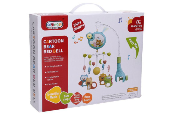 Kolotoč na postieľku s projektorom 40 cm