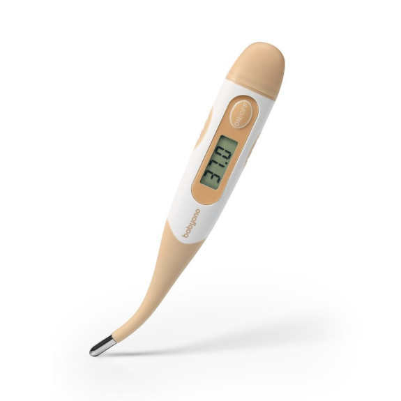 Digitálny teplomer s mäkkou koncovkou béžový BabyOno