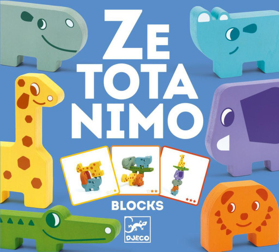 Djeco Puzzlové kocky zvieratká zo Zoo