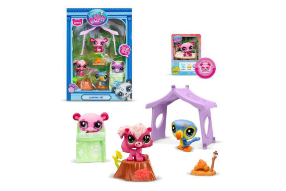 Littlest Pet Shop 3 figúrky Kempovanie