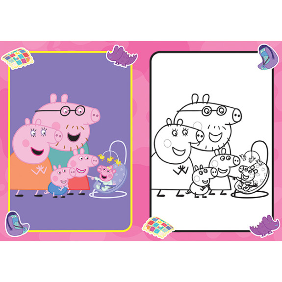 Omaľovánky A5 Prasiatko Peppa