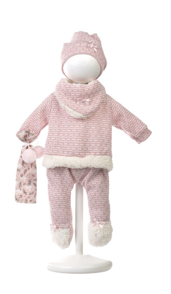 Obleček pre bábiku bábätko New Born veľkosti 40-42 cm s doplnkami Llorens
