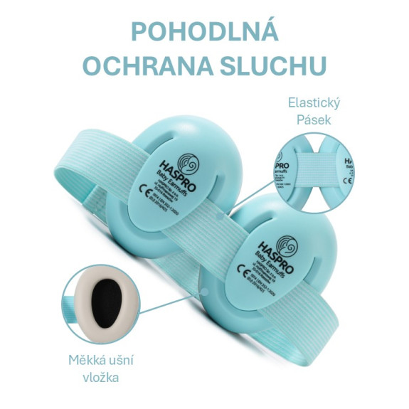 Hearing Protection Baby slúchadlá na uši 0 m+ Haspro
