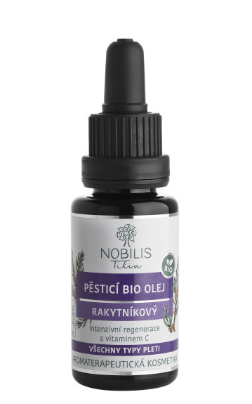 Ošetrujúci BIO olej rakytníkový 20 ml fialové sklo Nobilis Tilia