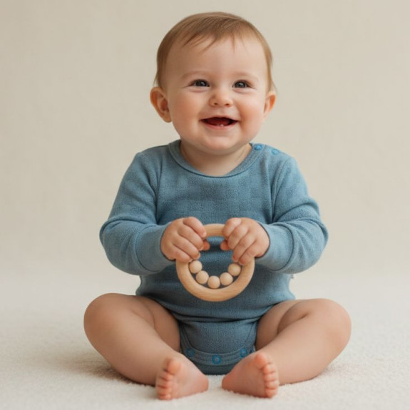 Rastúce body modrej vzor obdĺžnik Babyservice