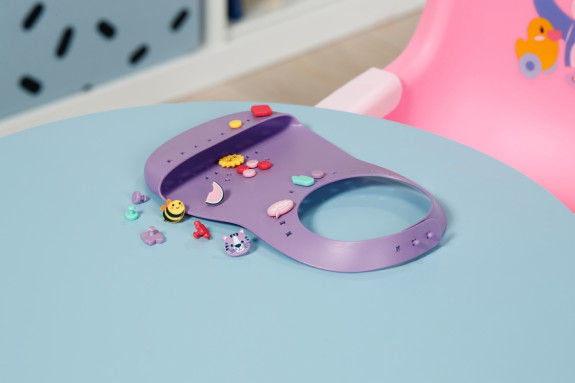 Podbradník s nacvakávacími ozdobami BABY born