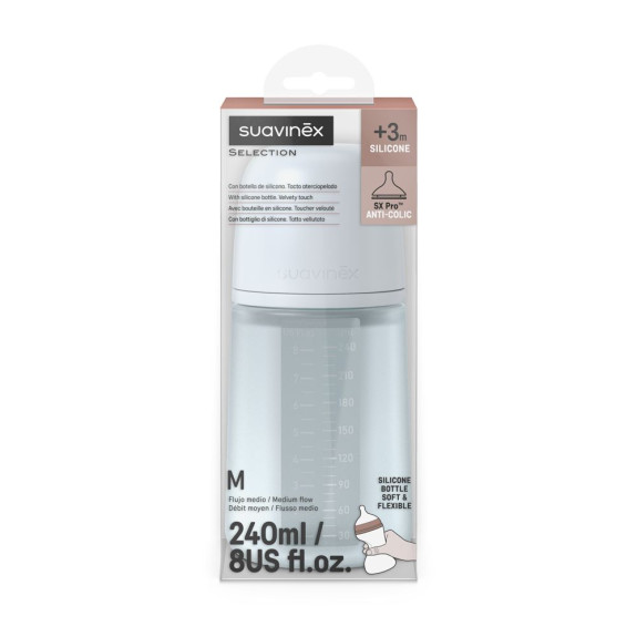 Dojčenská fľaša 240 ml M Suavinex