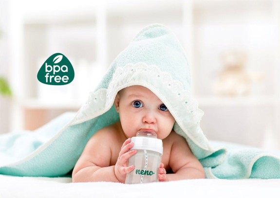 Fľaša dojčenská antikoliková 300 ml, 6 m+ Neno