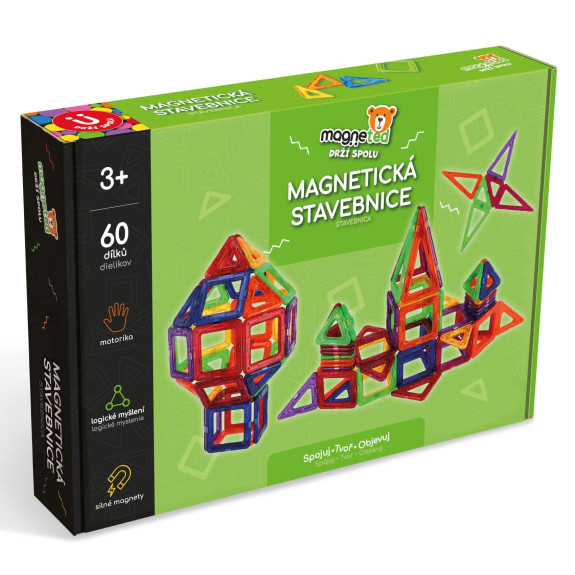 Magnetická stavebnica magneted 60 ks