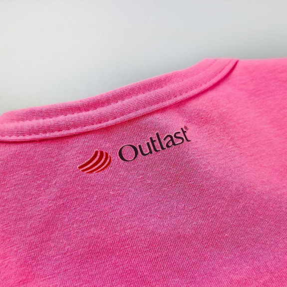 Tričko tenké DR UV 50+ Outlast® - tm.ružová