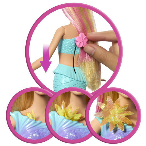 Barbie Kúzelná kvetinová morská víla - Blondínka
