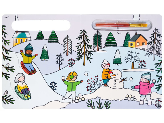 Maľovanie vodou - Zima