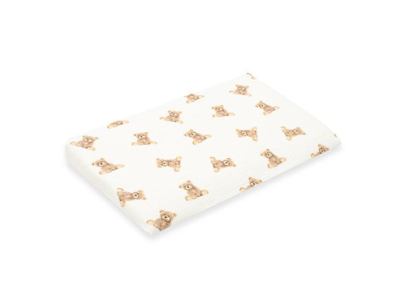 Mušelínový poťah na dojčenský vankúš - klin Standard 59 x 37 cm New Baby