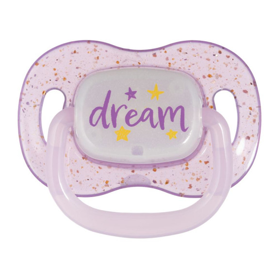 Cumlík svietiaci silikónový symetrický Nightglow Canpol babies 6 - 18 m 2 ks