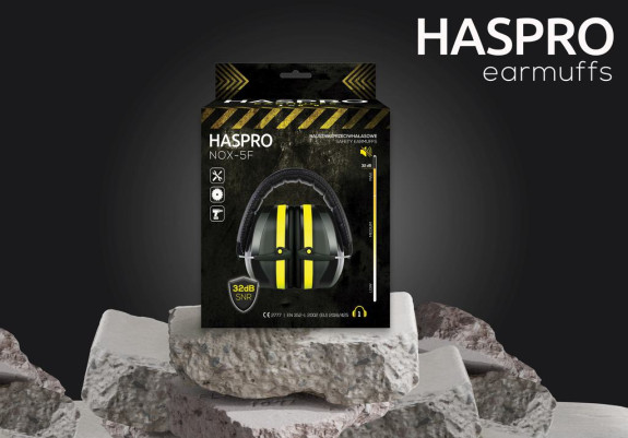 Chrániče sluchu Nox-5F, SNR 32dB čierne Haspro