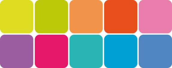 Pečiatkovacie vankúšiky Stampo IZINK PIGMENT 10 ks - Žiarivé farby
