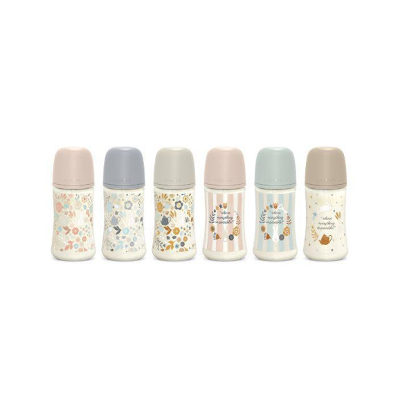 Dojčenská fľaša Wonderland 270 ml Fyziol prietok M Suavinex