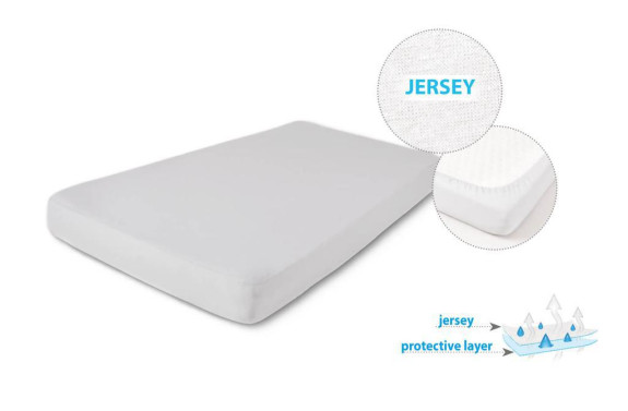 Nepremokavé prestieradlo jersey 60 x 120 cm Babymatex