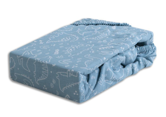 Mušelínové prestieradlo Dizajn s gumou 60 x 120 cm BabyMatex