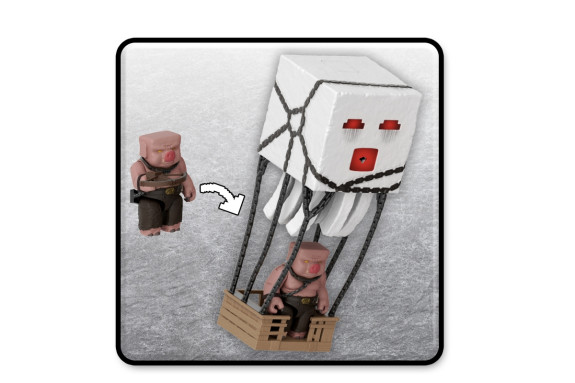 Minecraft movie akčná figúrka blast attack ghast 25 cm