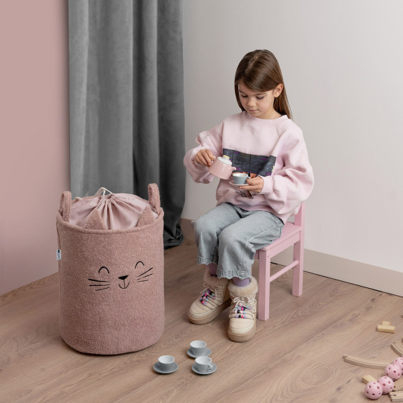 Kôš na hračky Premium Bouclé so šnúrkou 43 l Sipo