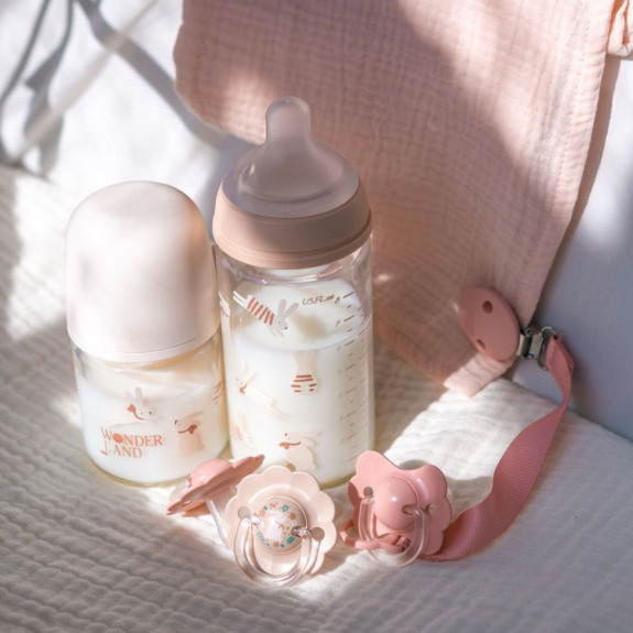 Fľaša sklo 120 ml fyziologická SX PRO +0 SF Wonderland New Suavinex
