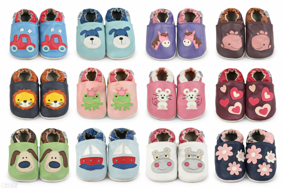 Kožené capáčky 0-6 m (18-19) 11,5 cm Capiki