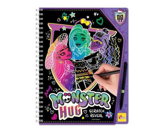 Vyškrabávacie omaľovánky objatí Monster High