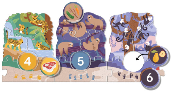 Veľké puzzle loto Výlet do ZOO KukiKuk