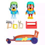 Sada figúrok Gokart motokára Bluey a Rusty
