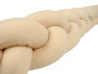 Mušelínový mantinel vrkoč 200 cm Babymatex – chránič do postieľky Pieskový