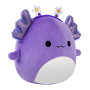 Squishmallows Fialový axolotol s čelenkou Monica