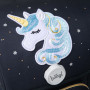 Set 3 Ergo Unicorn Gold: aktovka, peračník, vrecko GRS Baagl