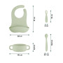 Silikónová jedálenská súprava Baby First meal set Mini Babymoov