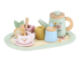 Čajový set drevený s kvetinovou potlačou Little Dutch