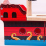 Pirátska galéra Bigjigs Rail