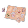 The Wildies Family drevené puzzle s úchytmi 18 m+