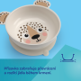 Miska s ušami a prísavkou BabiesBoo 400 ml béžová Canpol babies