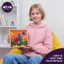Modelovanie Malý svet v rámčeku motív "Slimák" 21 x 21 cm Okto