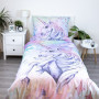 Bavlnené obliečky Unicorn "Pastel Rainbow" 200 x 140, 70 x 90 cm Jerry Fabrics