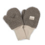 Zimné palcové rukavice Teddy fleece double Brown Esito
