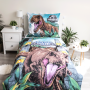 Obliečky Jurský svet "Roar" svietiaci 140 x 200, 70 x 90 cm Jerry Fabrics