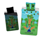 Obliečky Minecraft "Jungle Fight" svietiace 140 x 200, 70 x 90 cm Jerry Fabrics