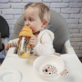 Miska s ušami a prísavkou BabiesBoo 400 ml béžová Canpol babies