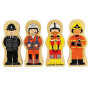 Drevené puzzle profesie Bigjigs Toys