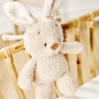 Hračka plyšová hudobná Teddy zajačik Nattou 24 cm, 0 m+